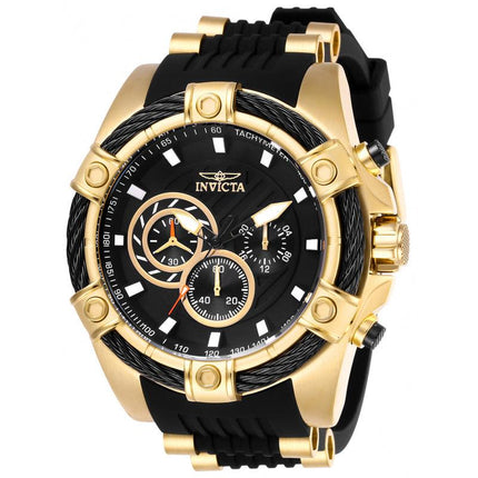 INVICTA Men's Bolt 52mm Chronograph Watch Gold/Black