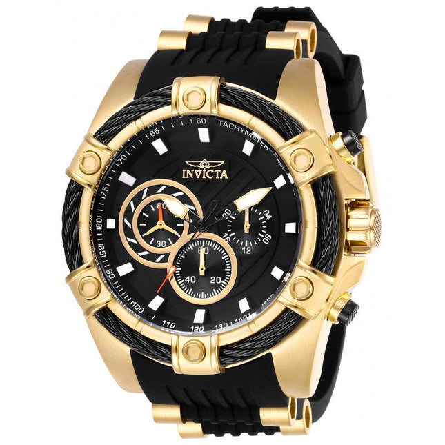INVICTA Men's Bolt 52mm Chronograph Watch Gold/Black