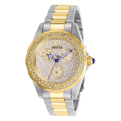 INVICTA Women's Classic Two Tone Bling 100m Gold Tone Watch