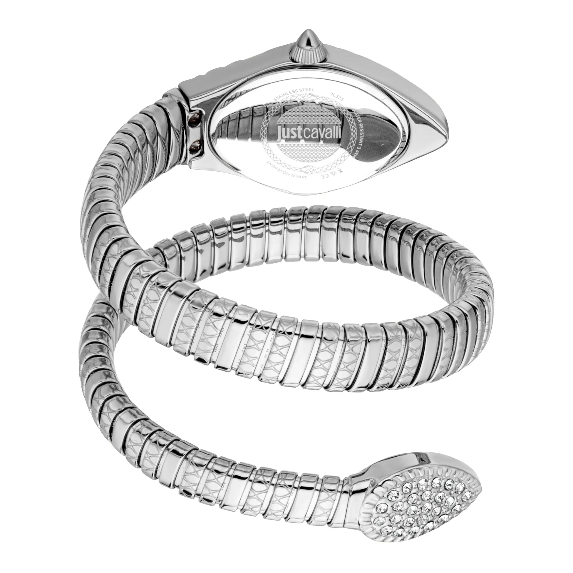 Just Cavalli Signature Snake Vetra Silver Grey image 1