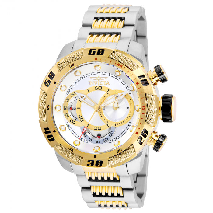 INVICTA Men's Speedway Mega Chronograph 50mm Two Tone Gold Watch