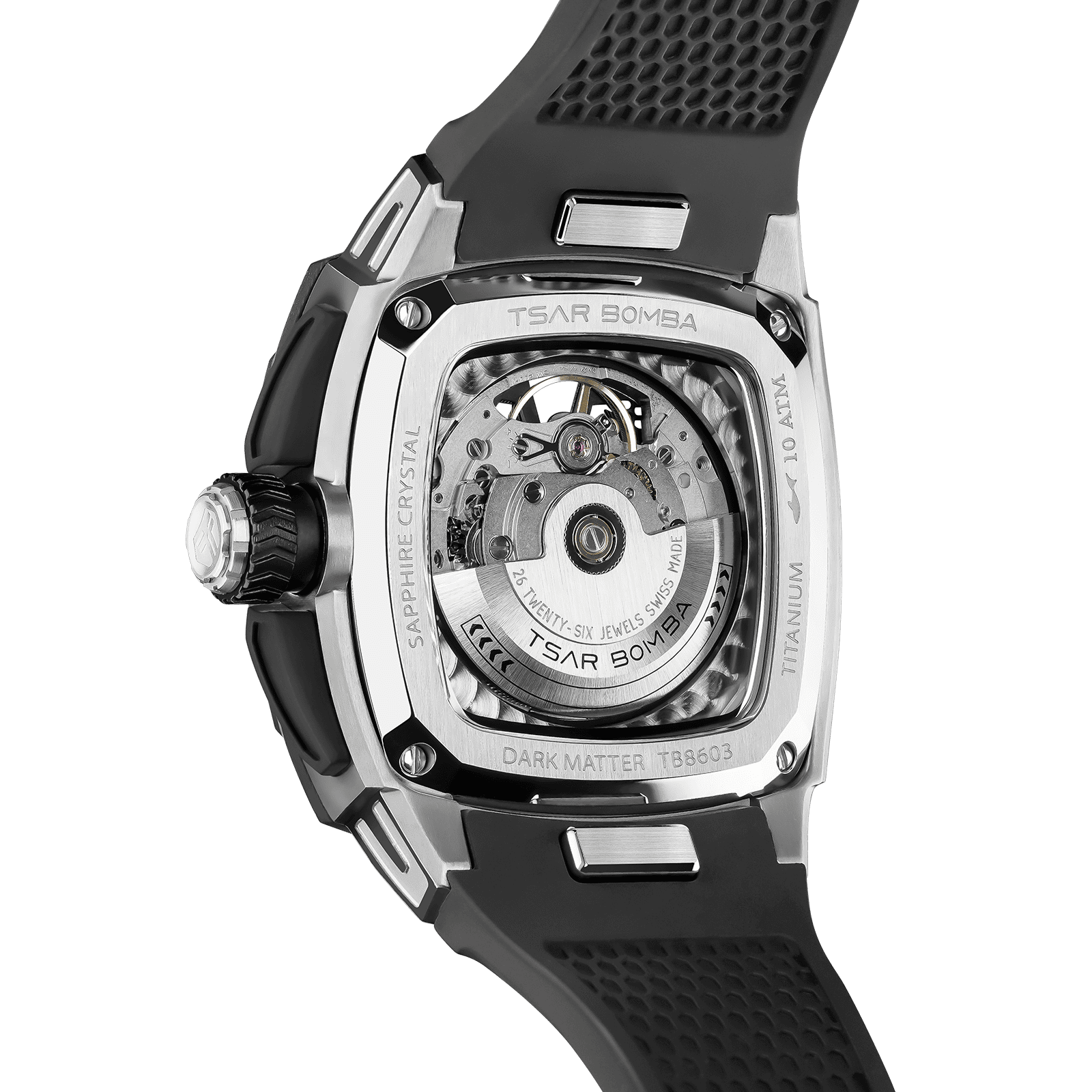 TSAR BOMBA Dark Matter 3 Carbon Fiber -Interchangeable Automatic Watch