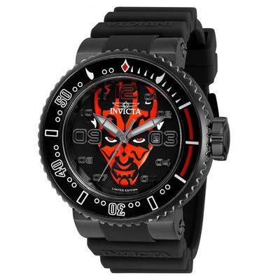 INVICTA Men's STAR WARS Darth Maul 52mm Black / Red Watch