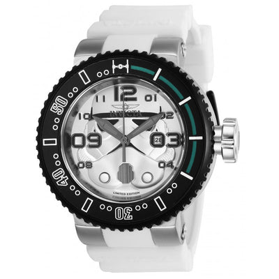 INVICTA Men's STAR WARS Stormtrooper 52mm Silver / White Watch