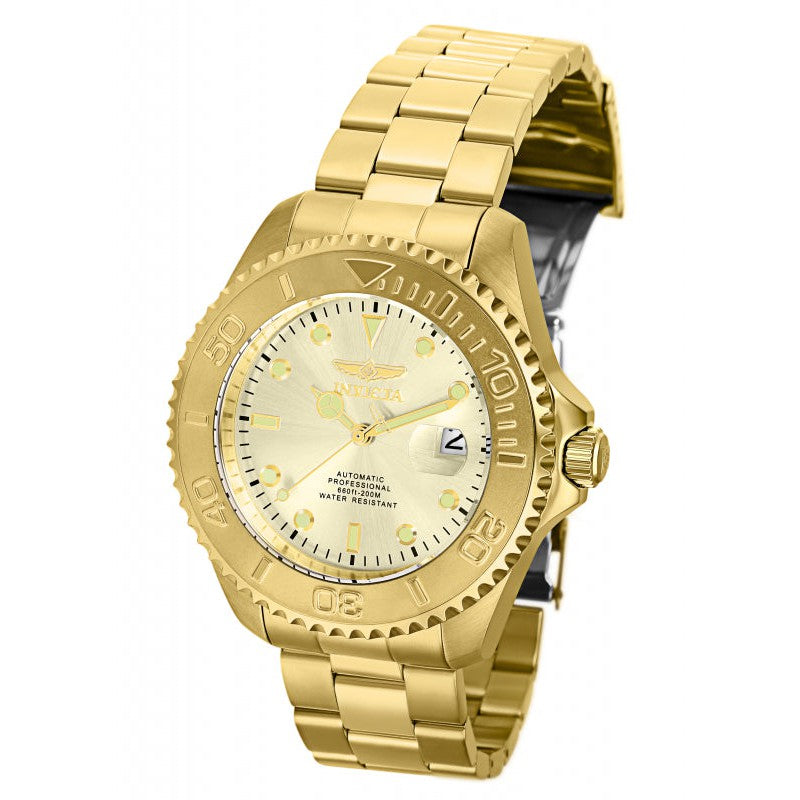 INVICTA Men's Pro Diver Automatic 47mm  Gold / Champagne Oyster Bracelet Watch