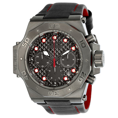 INVICTA Men's Akula Tank Edition Chronograph 58mm Watch Black/Red