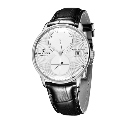 Reef Tiger Men's Seattle Navy 1 Series Automatic Watch - Leather image