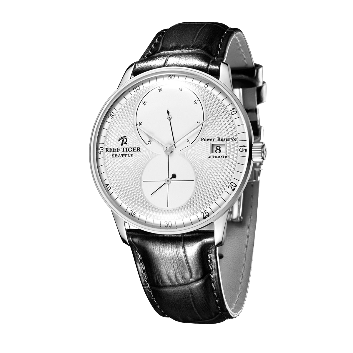 Reef Tiger Men's Seattle Navy 1 Series Automatic Watch - Leather image