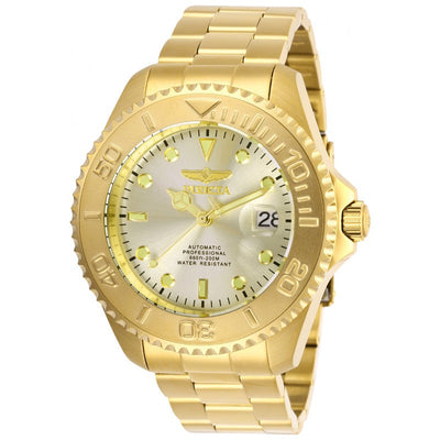 INVICTA Men's Pro Diver Automatic 47mm  Gold / Champagne Oyster Bracelet Watch