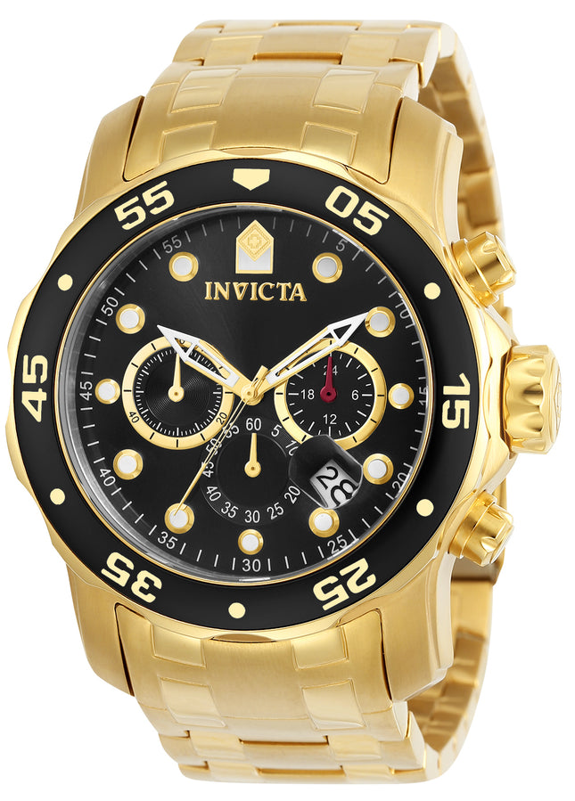 INVICTA Men's Pro Diver Colossus 48mm Steel Gold / Black Watch