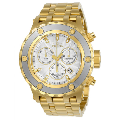 INVICTA Men's SUBAQUA Chronograph 52mm Gold Edition / White Watch