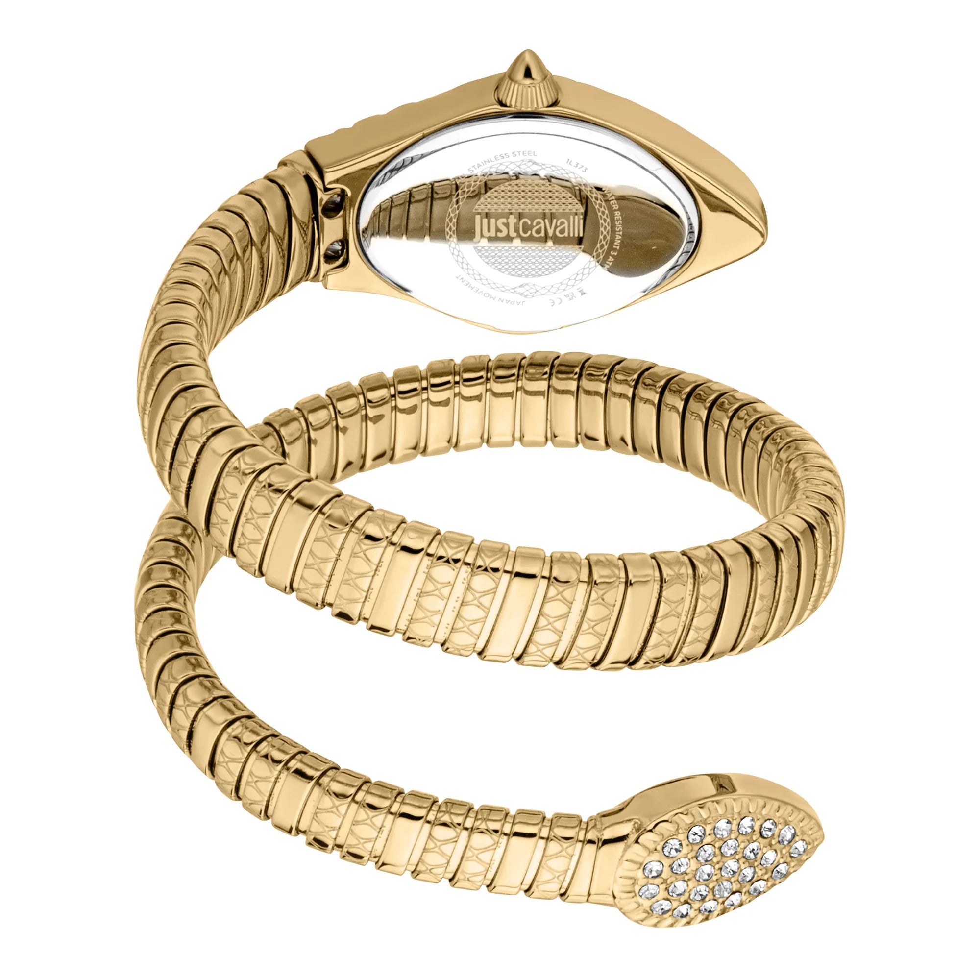 Just Cavalli Signature Snake Vetra Yellow Gold Green image 1