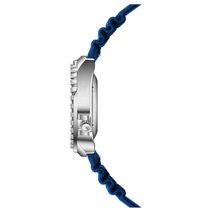 RIEDENSCHILD PRECISION INSRUMENTS GERMANY Divers Taucheruhr 1000m Helium Valve Watch Silver/Blue image 3