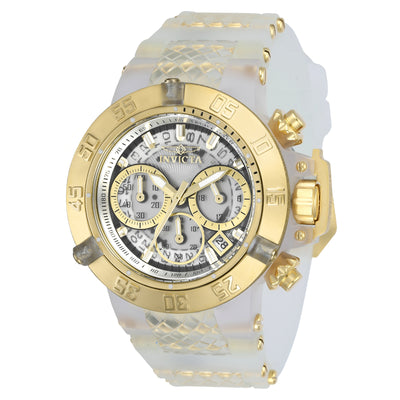 INVICTA Women's SUBAQUA NOMA III 50mm Chronograph Watch Gold/Snow