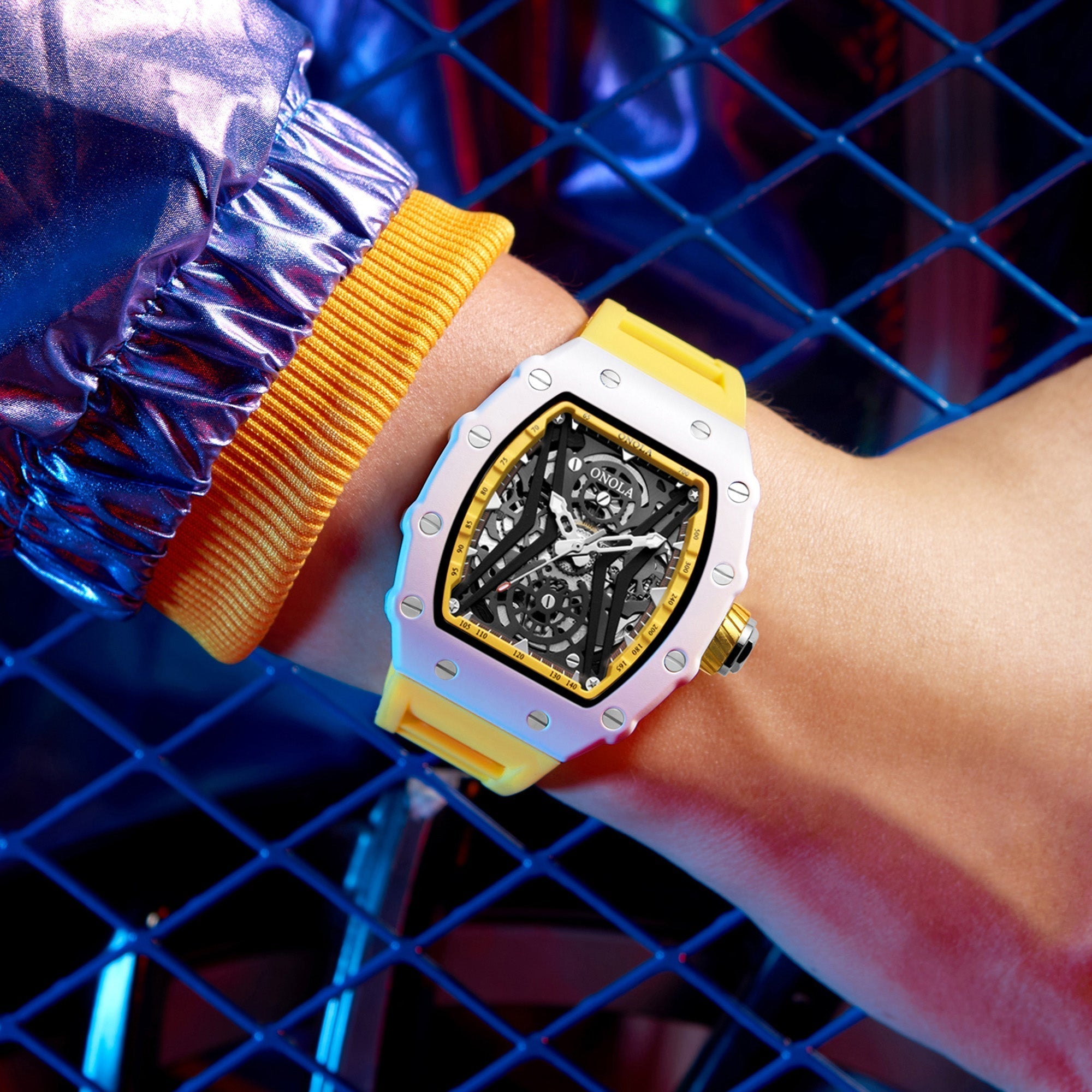 ONOLA Rhythm Automatic Mechanical Watch MILK image 12