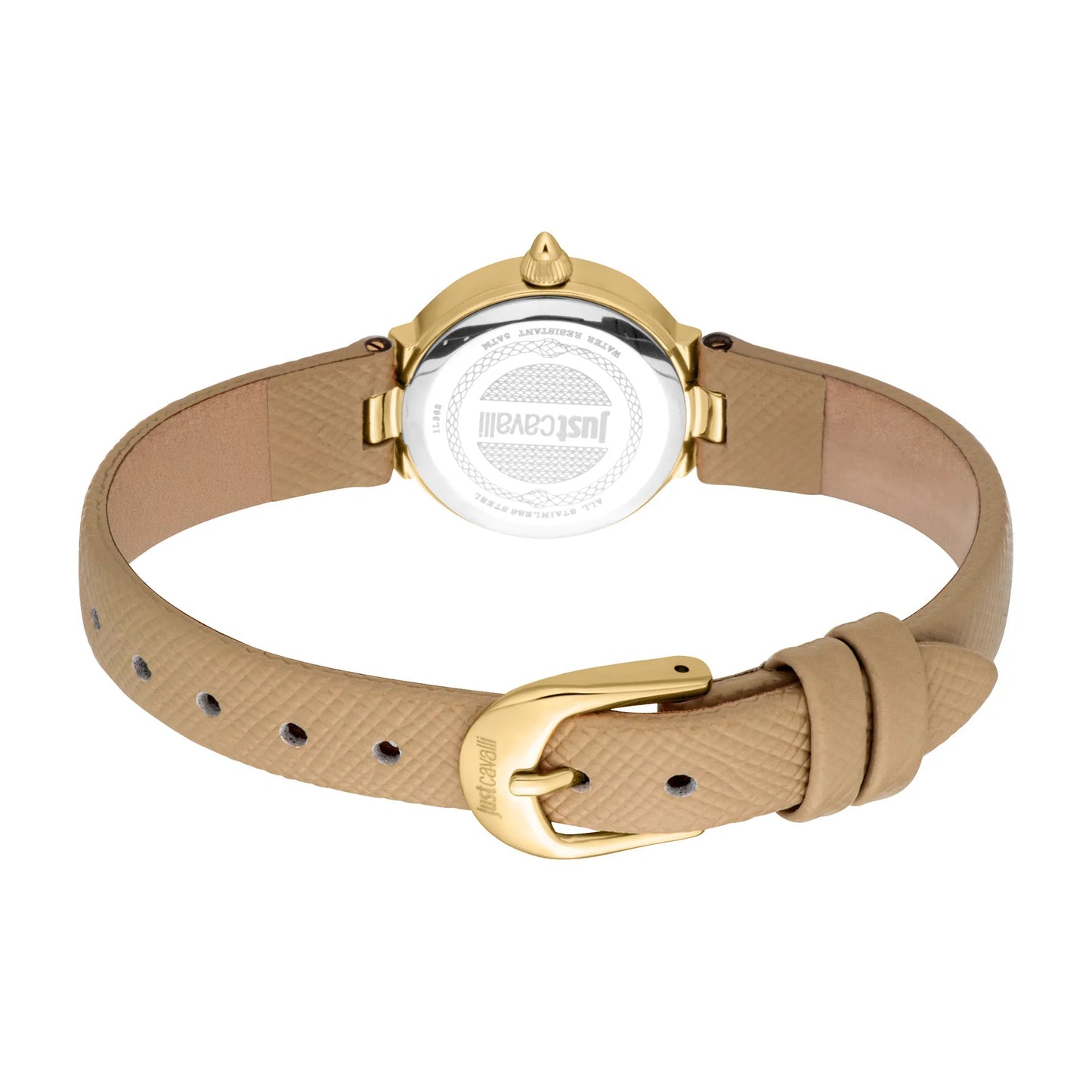 Just Cavalli Glam Chic Serenita Mini Leather Beige YG Silver image 1