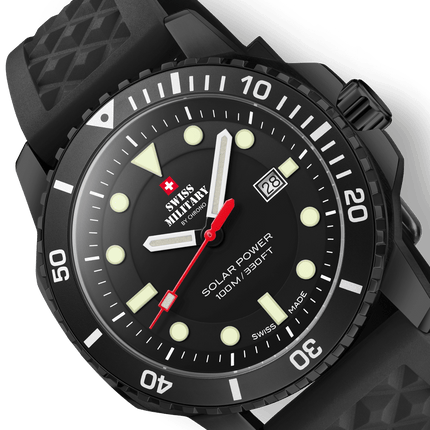 Swiss Military SMS34102.03-Swiss Solar Sports Watch Black image 1