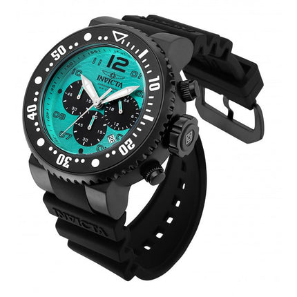 INVICTA Men's Pro Diver Hunter Chronograph 52mm Black / Turquoise Watch