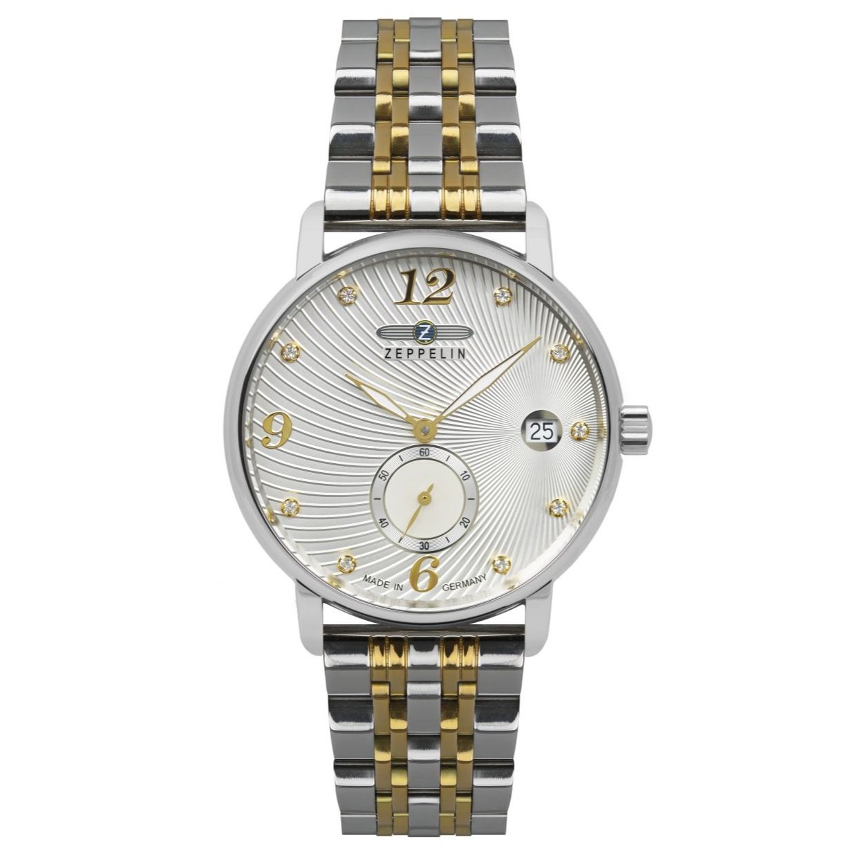 Led Zeppelin/Q 波天奈 ZEPPELIN Women's Luna Swarovski Watch 8631M5 – WILBERRYS