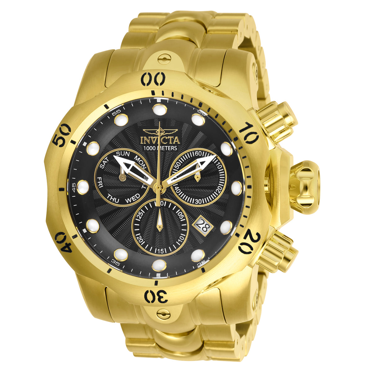 INVICTA Men's Venom Chronograph 1000m Gold Edition 54mm Watch