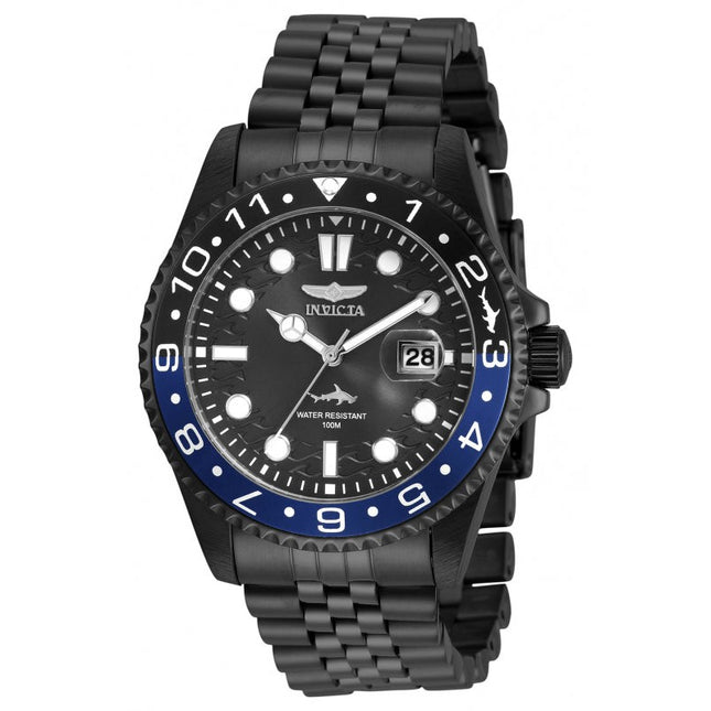 INVICTA Men's 43mm Jubilee Pro Diver Black Edition Batman Bezel Watch