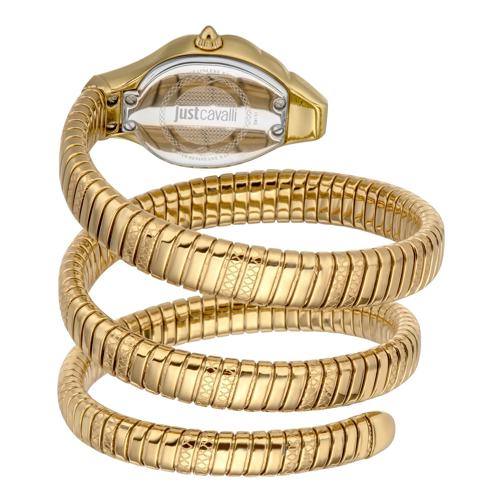 Just Cavalli Signature Snake Glam Evo 7 Doppio Yellow Gold MOP image 1