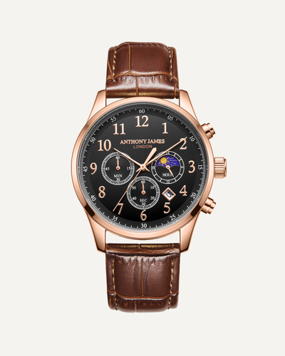 Moonphase Chronograph Rose Black image 0