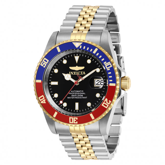 INVICTA Men's 42mm Jubilee Automatic Pro Diver Gold / Black / Pepsi 200m Watch
