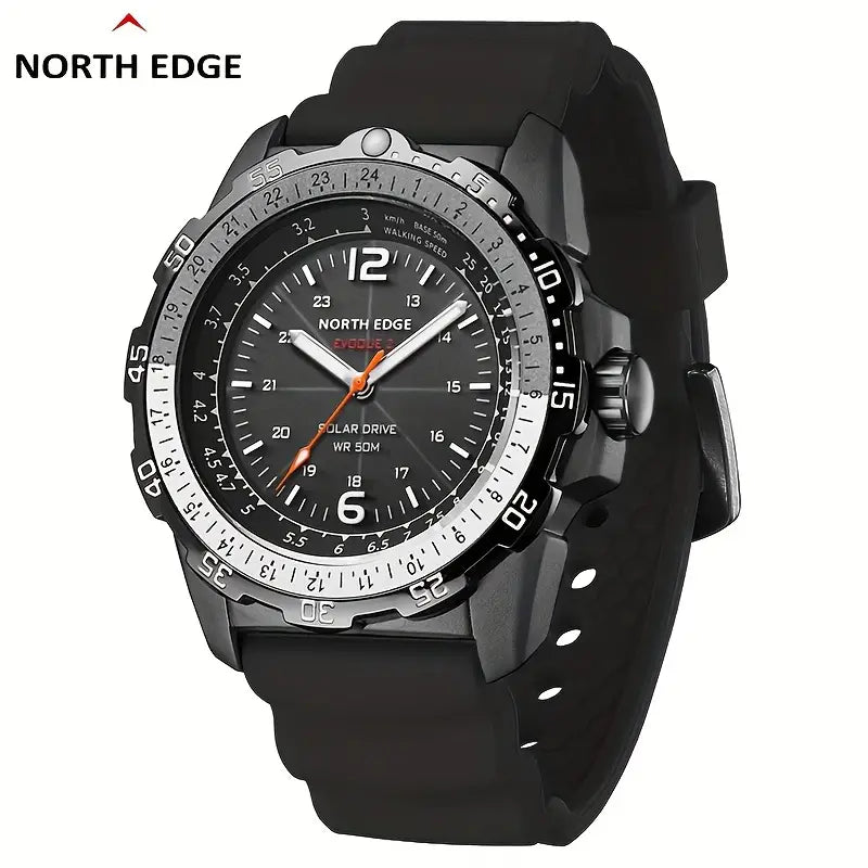 NORTH EDGE Tactical Evoque 2 Solar Drive Watch Black