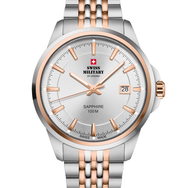 Swiss Military SM34104.07 – Classic Steel Watch for Men image 0