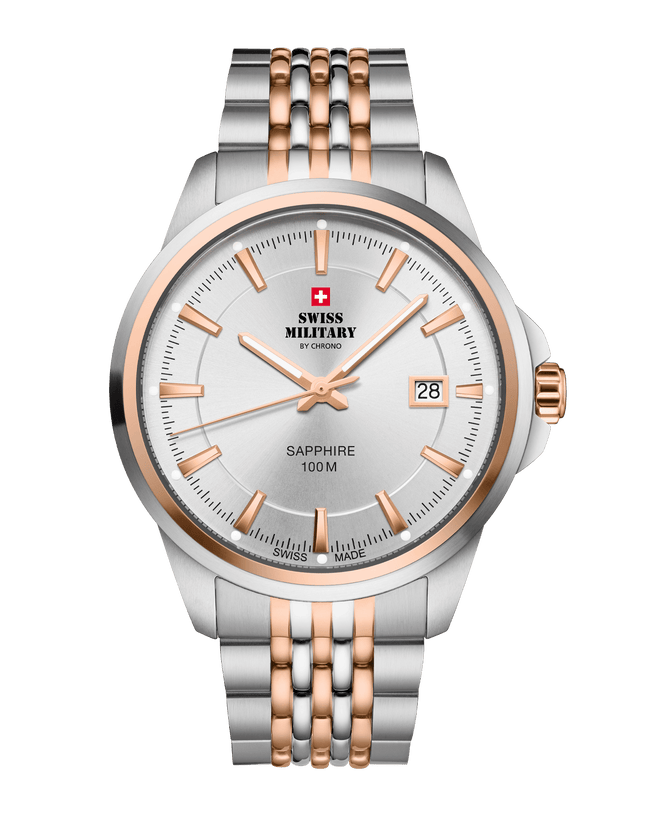 Swiss Military SM34104.07 – Classic Steel Watch for Men image 0