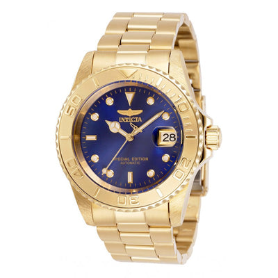 INVICTA Men's Pro Diver Automatic 42mm Special Edition Gold / Blue Watch
