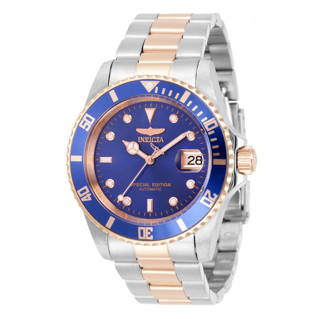 INVICTA Men's Pro Diver Automatic 42mm Special Edition Two Tone Rose Gold / Blue Watch