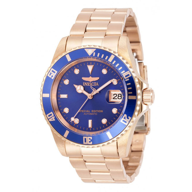 INVICTA Men's Pro Diver Automatic 42mm Special Edition Rose Gold / Blue Watch