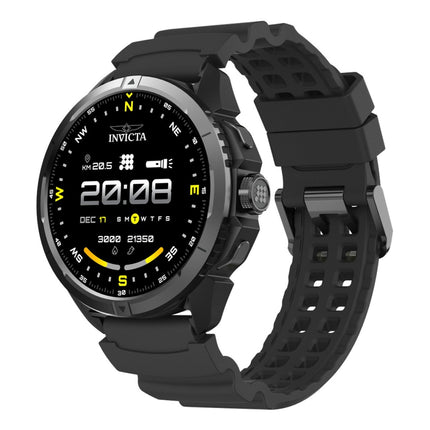 INVICTA I-TECH ITECH-009 Men's Watch - Smartwatch Movement - Stainless Steel with Black Dial - 47mm
