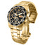 INVICTA Men's Classic Chronograph 43mm Gold / Black Oyster Bracelet Watch