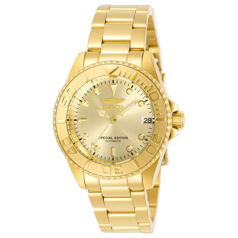 INVICTA Women's Pro Diver Automatic Gold Tone 200m Watch