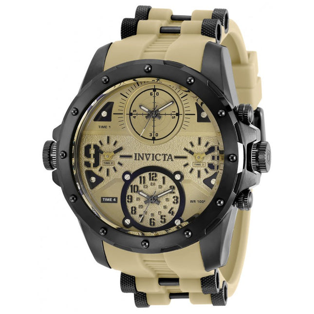INVICTA Men's Coalition Forces U.S. Army Chronograph Black / Light Brown Watch
