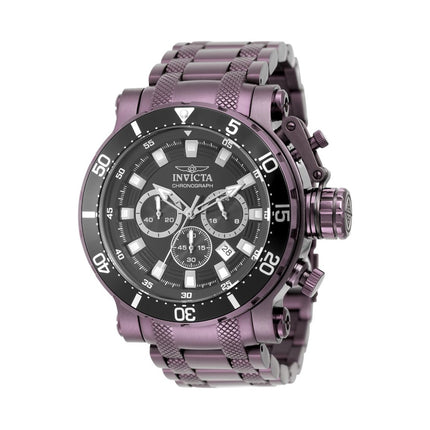 Invicta Coalition Forces 50763 Men's Watch - Quartz Movement - Stainless Steel with Black Dial - 52 mm