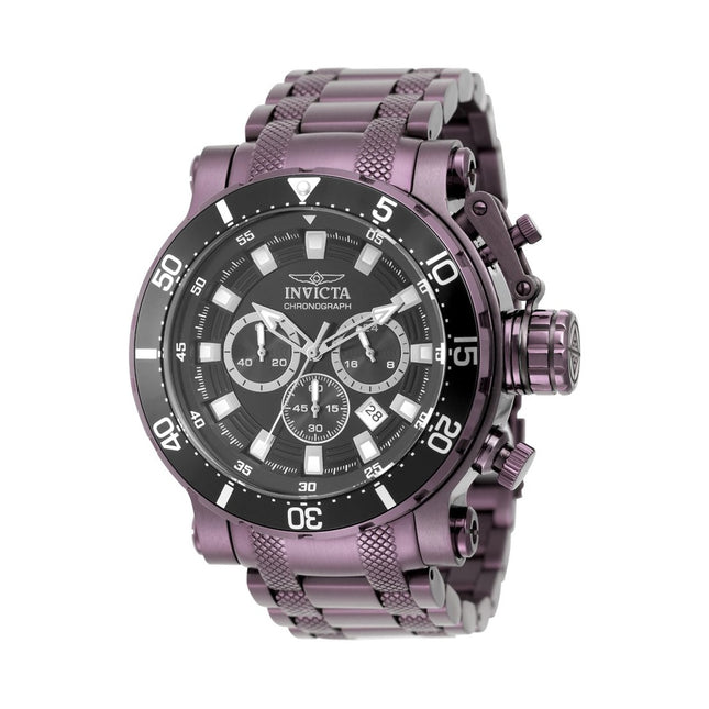 Invicta Coalition Forces 50763 Men's Watch - Quartz Movement - Stainless Steel with Black Dial - 52 mm
