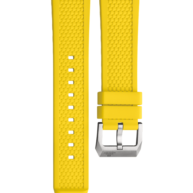 Swiss Military B.A14100.04 – Yellow Rubber Strap Titanium image 0