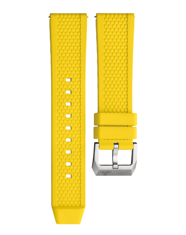 Swiss Military B.A14100.04 – Yellow Rubber Strap Titanium image 0