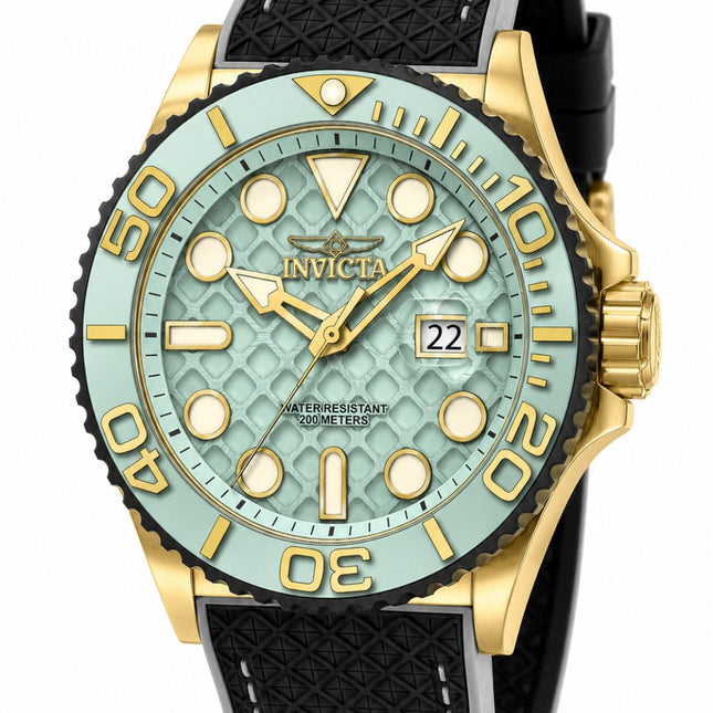 Invicta Grand Diver 51089 Men's Watch - Quartz Movement - Stainless Steel with Blue Dial - 48 mm