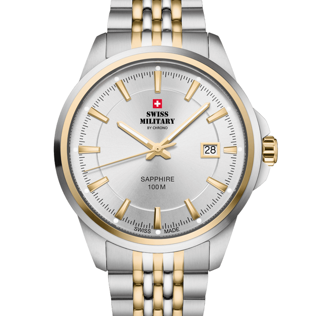 Swiss Military SM34104.04 – Classic Steel Watch for Men image 0