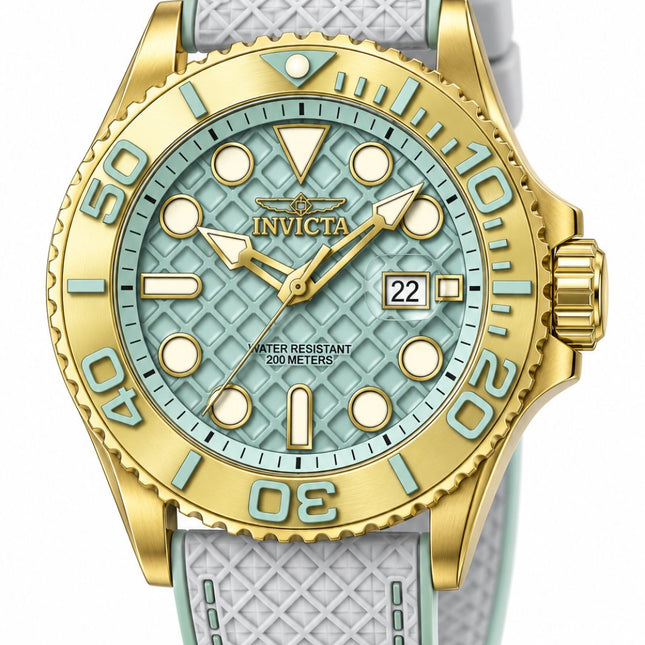 Invicta Grand Diver 51087 Men's Watch - Quartz Movement - Stainless Steel with Blue Dial - 48 mm