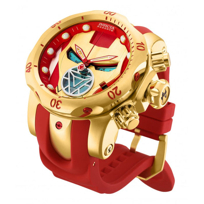 INVICTA Men's Marvel Tony Stark Iron Man 54mm Red / Gold Watch