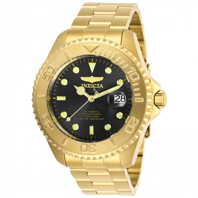INVICTA Men's Pro Diver Automatic 47mm Gold / Black Watch