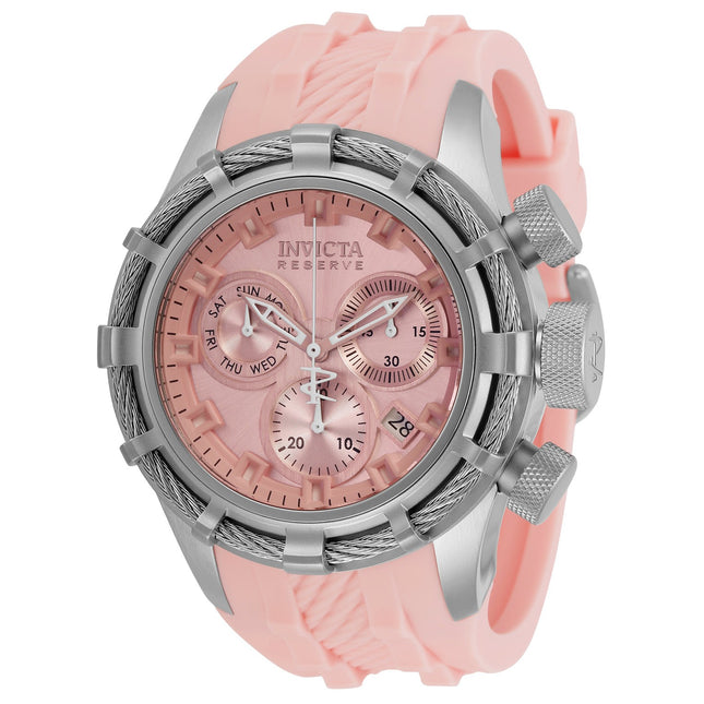 INVICTA Men's Reserve Bolt Chronograph 1000m 50mm Watch Limited Edition Pink