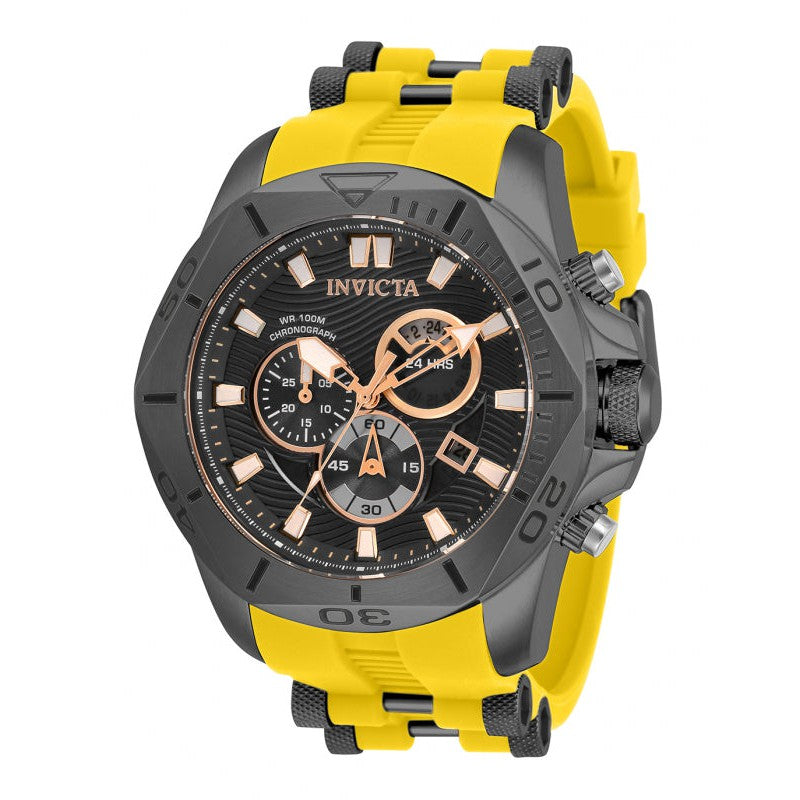 INVICTA Men's Speedway Chronograph 50mm Black / Yellow Watch