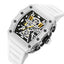 MEGIR Men's TONNEUX-X Chronograph Silver / White Watch